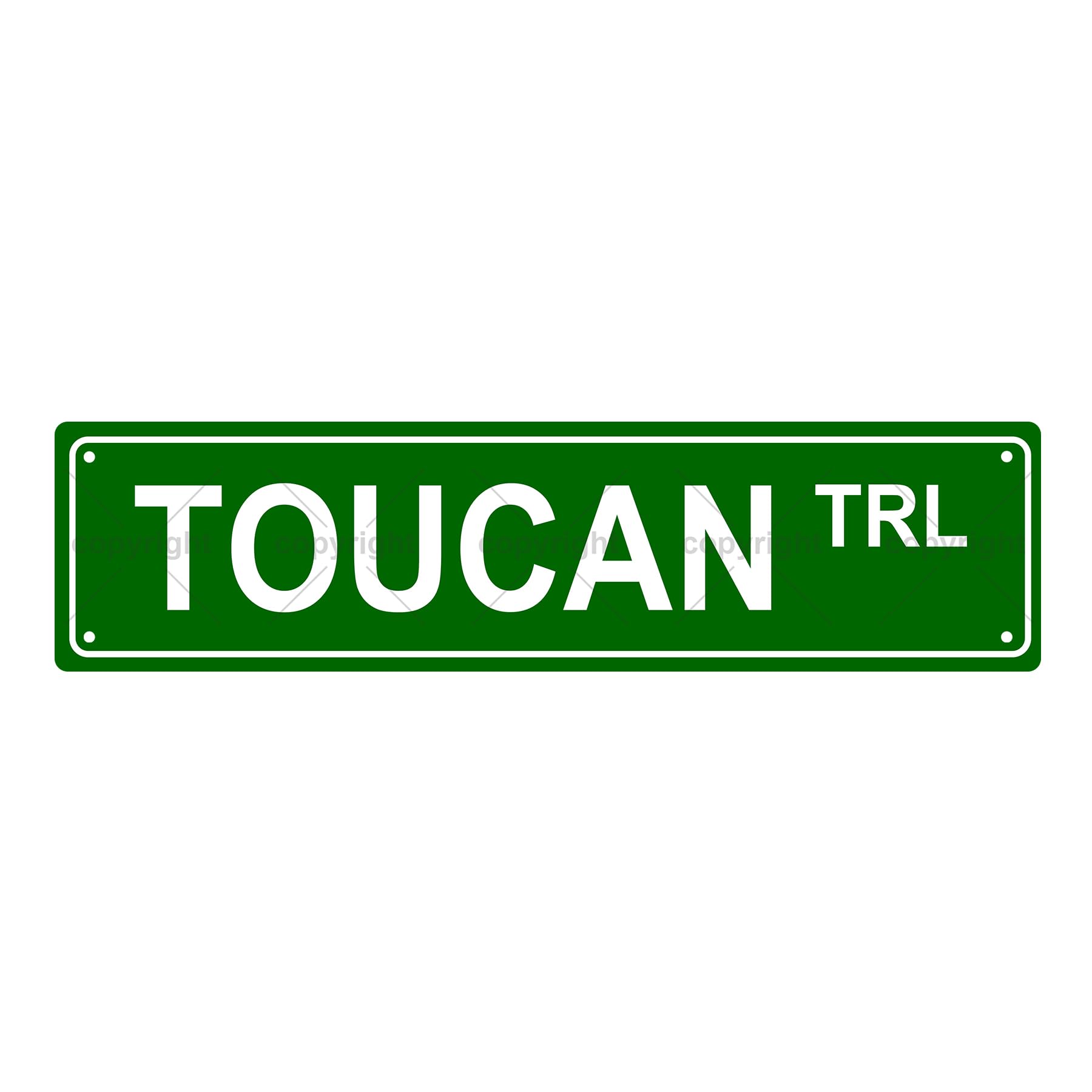 Toucan Trl Animal Metal Tin Street Sign Bar Cafe Garage Cave Home Room Wall Bathroom Farmhouse Garden Porch Patio Decor,4x16 Inch