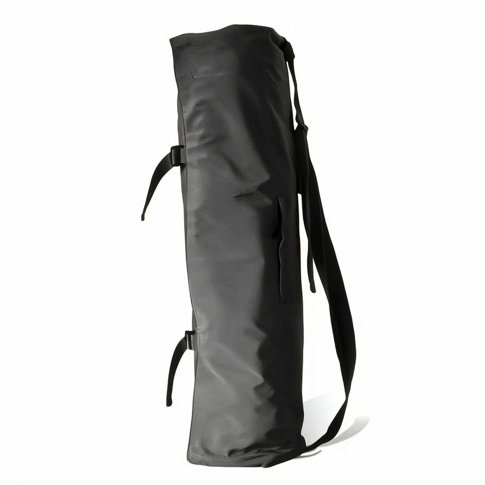 Exercise Mat Simple to Carry to Carry Exercise Mat Bag with Pockets Adjustable Duffel for Yogis, Commuters, Fitness Classes, Gym Black-image-14