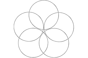 5 Pack Silver Metal Hoops (5 Inch) for Dreamcatchers, Macrame, and Crafts