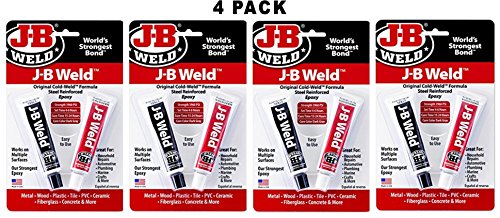 J-B Weld 8265S Original Steel Reinforced Epoxy Twin Pack - 2 oz (Pack of 4)