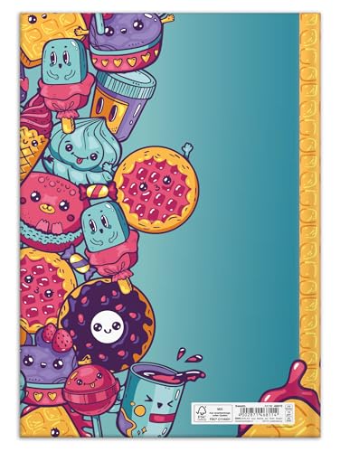 RNKVERLAG Fresh Colours 46811 Notebook DIN A4 Pack of 4 Blank with 96 Sheets 70 g/m² Each, multicoloured - Image 2