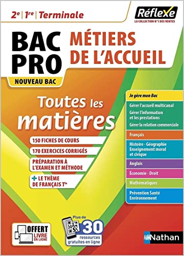 livre Toutes les matières - Bac Pro Métiers de l'Accueil - Réflexe