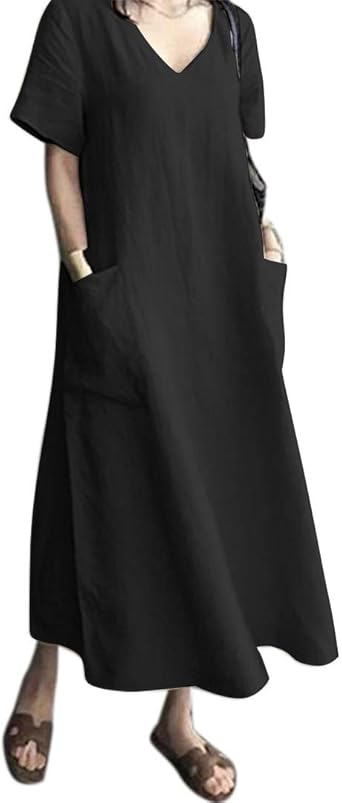 amazon linen maxi dresses