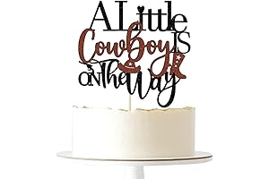 A Little Cowboy is Coming Baby Shower Cake Topper: Celebrate the Wild West Theme!