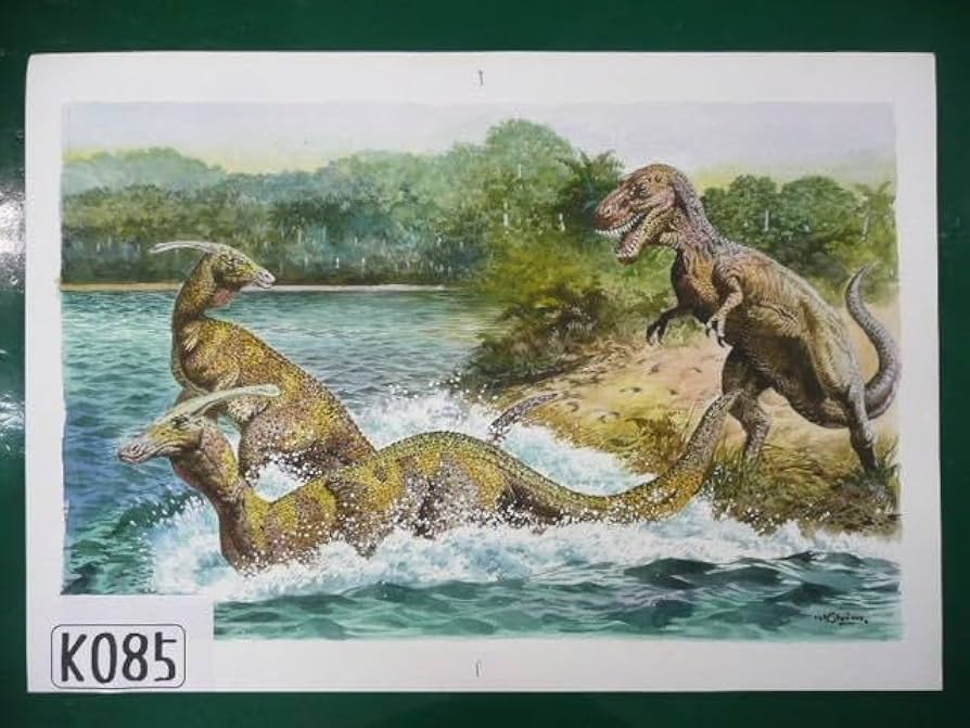 Amazon.co.jp: K-85 恐竜図鑑の挿絵 直筆画 : おもちゃ