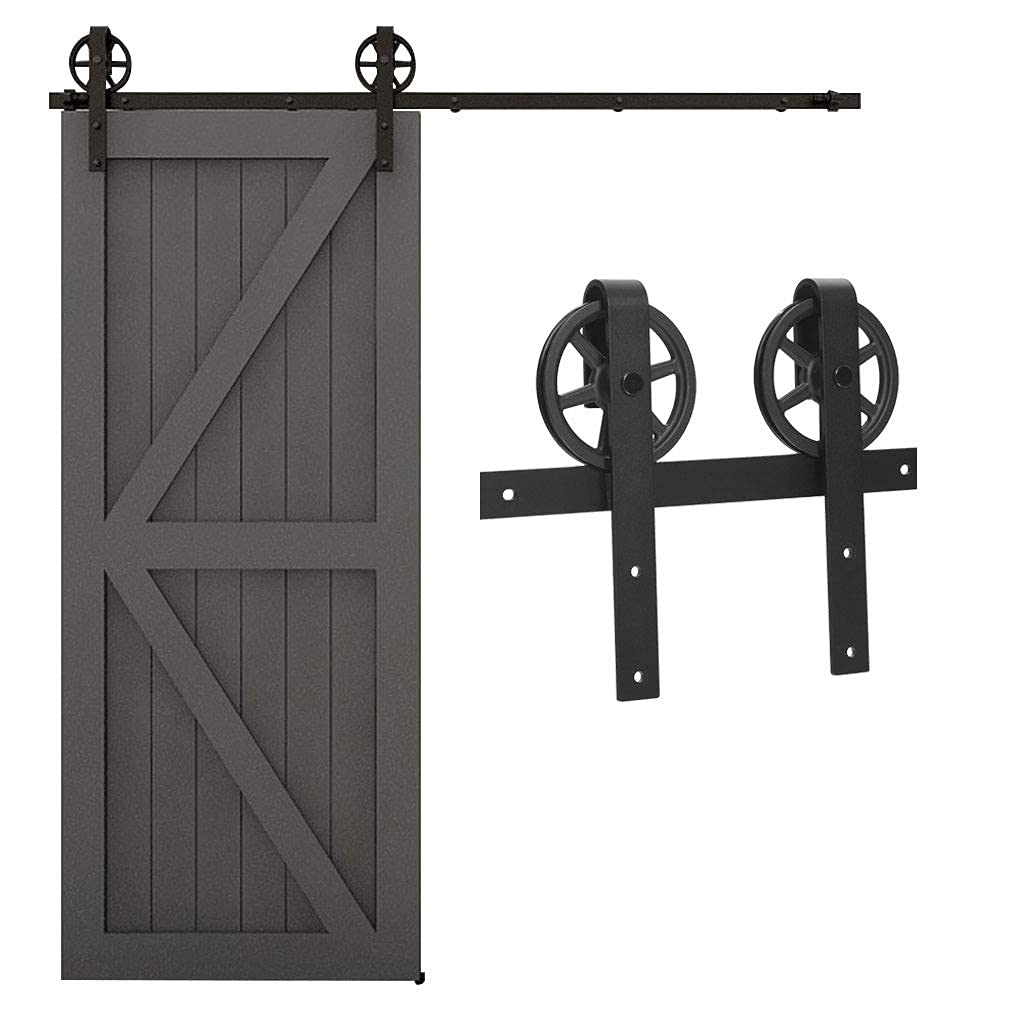 Rieles Puertas Correderas Kit De Riel Para Puerta Corrediza WOLFBIRD - 152cm Para Estilo Granero Sistema Puerta Corredera