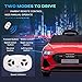 Aosom 12V Kids Electric Ride On Car, Audi E-tron, Battery Powered Toy with Parent Remote Control, Suspension System, Auxiliary Wheels, LED Lights, Music and Horn, MP3 Player, Red