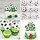50 Stück Tortendeko Fussball Essbar, Esspapier Fußball Cupcake Topper, Fussball Deko Geburtstag Kinder, Muffin Kuchen Deko für Jungen Geburtstag Sport Themed Party Dekoration