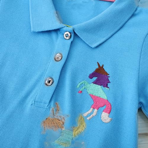 Image of Girls Cotton Long Sleeve Casual Cartoon Appliques Striped Jersey Dresses
