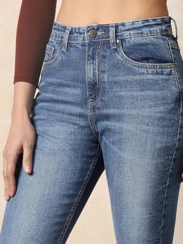Image of High Star Women Skinny Fit Jeans Blue