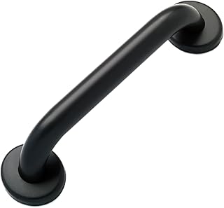 Grab Bar Specialists Safety - 1.5' Dia. ADA Handrail for Shower Bathroom Home / Elderly Handicap Aid / 304 Stainless Steel / Smooth Grip / Matte Black / 16' (0152-MB-SM)