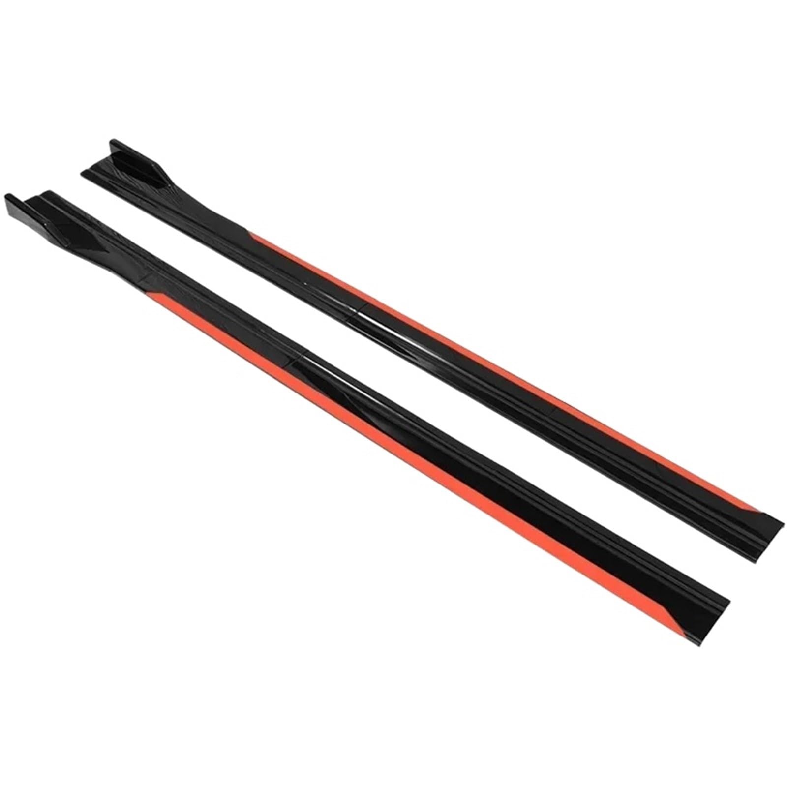 Gorąca sprzedaż boczna dokładka samochodu regulowany zderzak z włókna węglowego zmodyfikowane przedłużenie Rocker Plate Lip kompatybilny z Kia Ford Mazda BMW(New Reddish Black2)