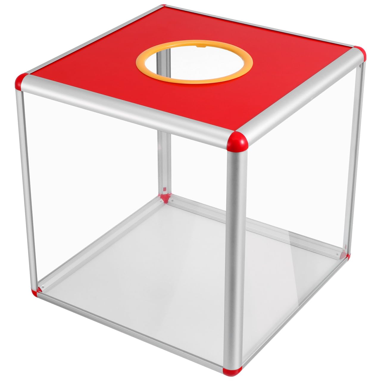 OperitacxSquare Raffle Box, Lucky Dip Box, 30cm Ballot Ticket Boxes  Donation Boxes Suggestion Storage Bin Raffle Charity Collection Game Bin  Drawing