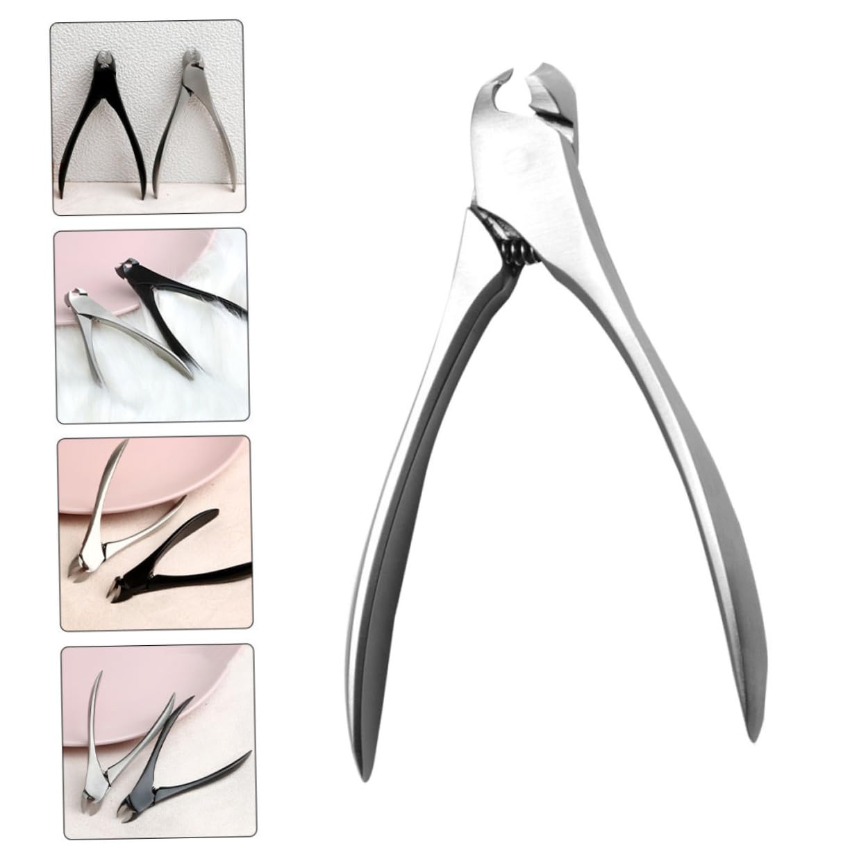 Healeved 3pezzi Tagliaunghie Professionale Inossidabile Strumento Per Pedicure Con Design Curvo Per Unghie Spesse e Incarnite Manicure Facile Da Usare Per Casa e Viaggio Per Amici e