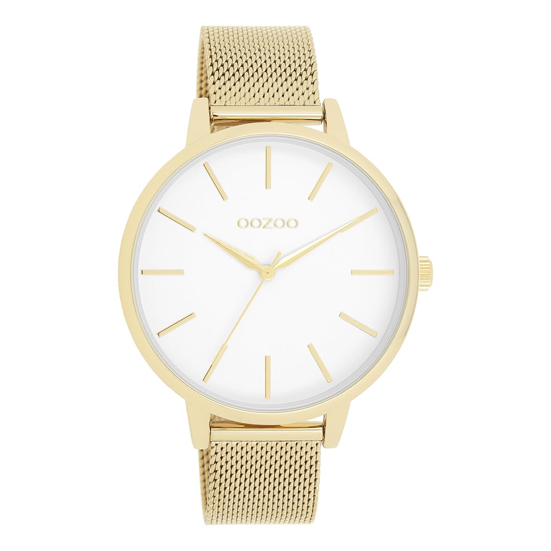 Oozoo Timepieces Damen Uhr | Armbanduhr Damen mit Lederarmband | Hochwertige Uhr für Frauen | Edle Analog Damenuhr in rund