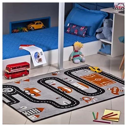 Tapete Infantil 1,00X1,50 Antiderrapante Quarto Preto I-91