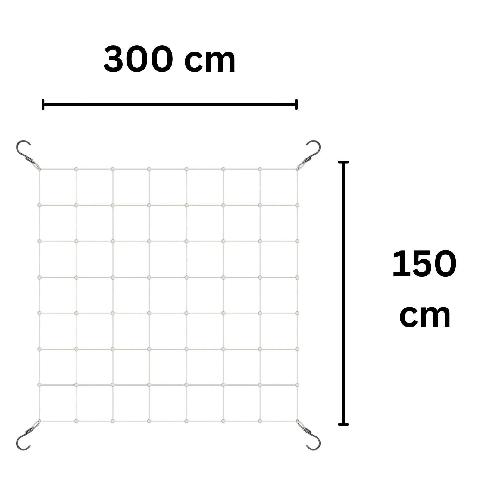 Weedness Malla de Plante 300 x 150 cm para Invernaderos - Malla de Protección Soporte para Plantas Trepadoras Cultivo Interior Jardín