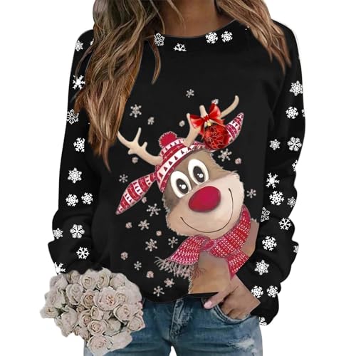 Weihnachtspullover Damen Wichtel, Weihnachtspullover Damen Lustig...