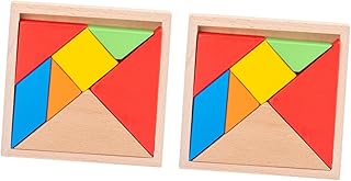 Comprar SUPVOX 2juegos Tangram De Madera Puzzles Encajables para Juguete De Aprendizaje