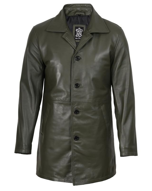 Image of Decrum Men Leather Jacket - Casual Stylish Real Lambskin Leather Jackets for Mens
