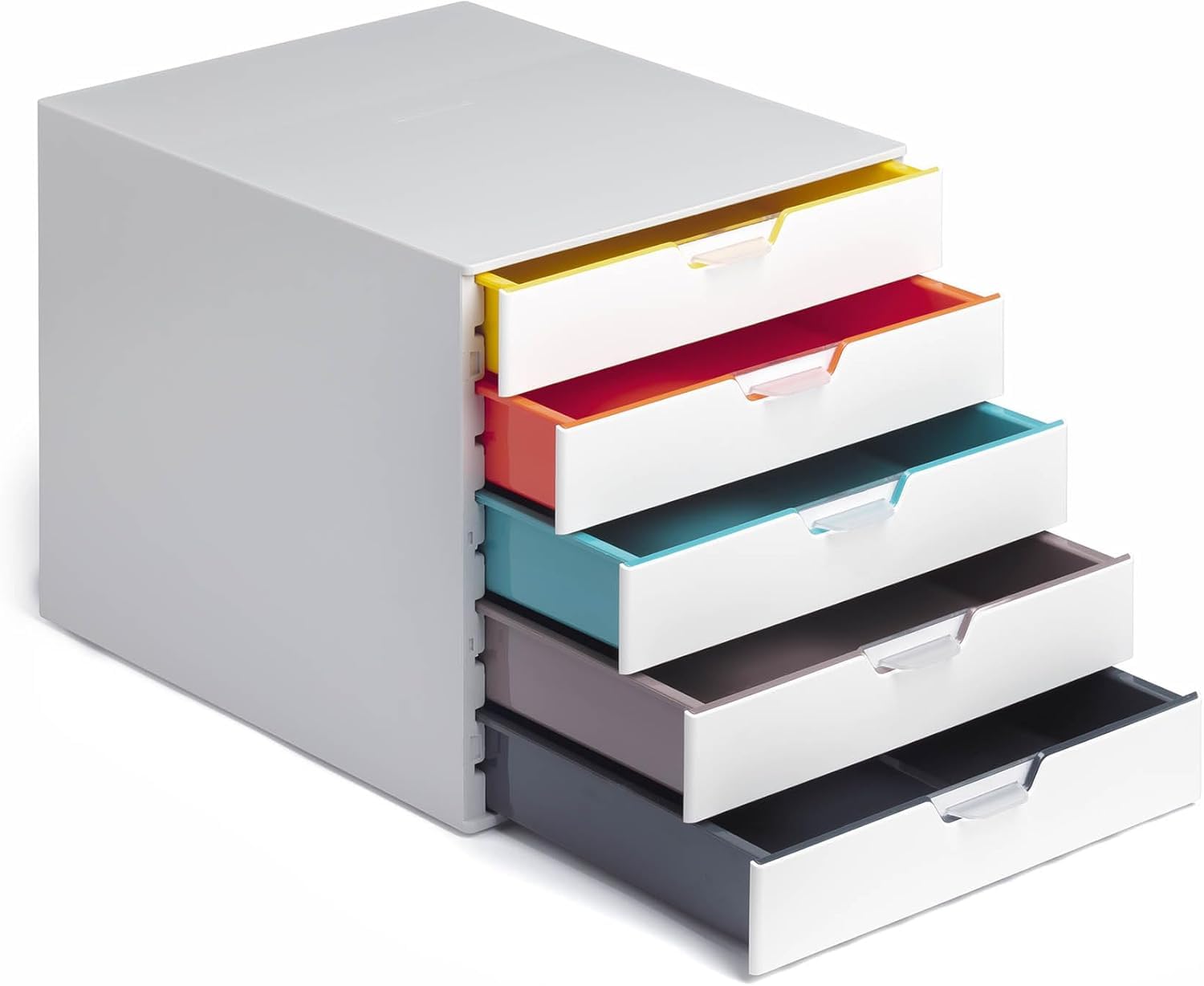 Durable Varicolor Schubladenbox A4, 5 Fächer, mehrfarbig, 762527