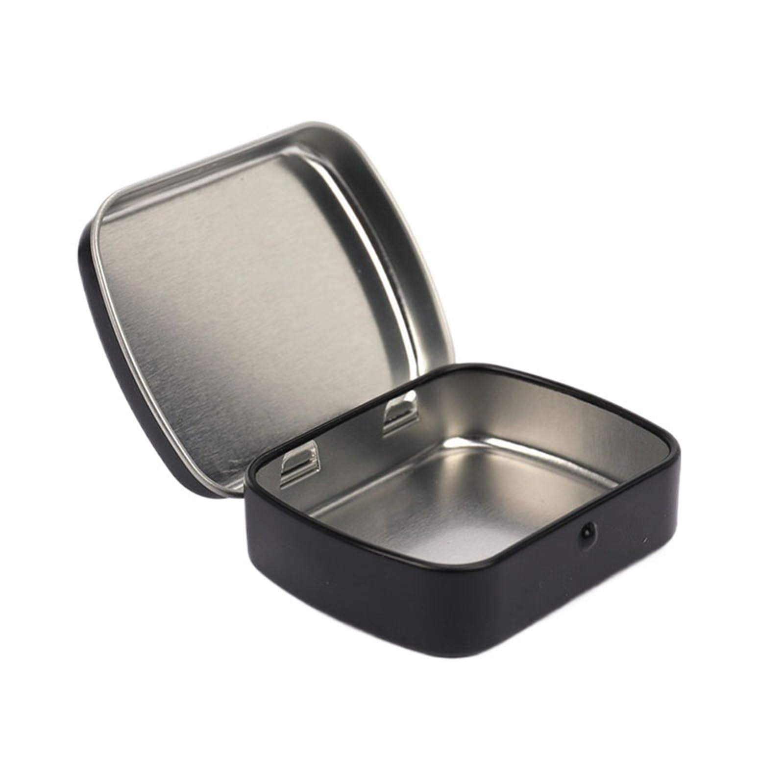 Boîtes métalliques noires lot de 10 mini boîtes de rangement à rabat pour clés et bonbons