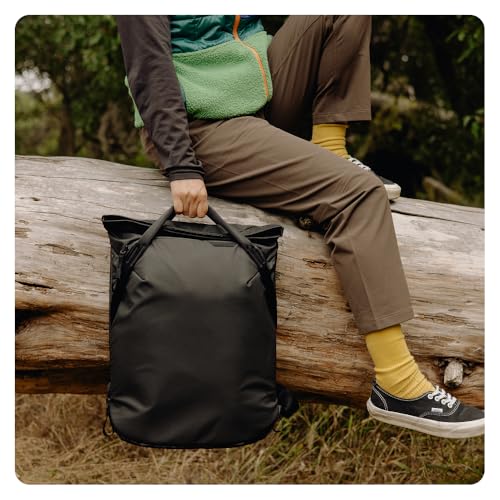 Peak Design Everyday Totepack 20L, Eclipse, Weatherproof Shell, Top and Side Access, FlexFold Dividers, Laptop Sleeve, Internal Pockets, Backpack or Hand Carry, Versatile Tote Bag for Women and Men4