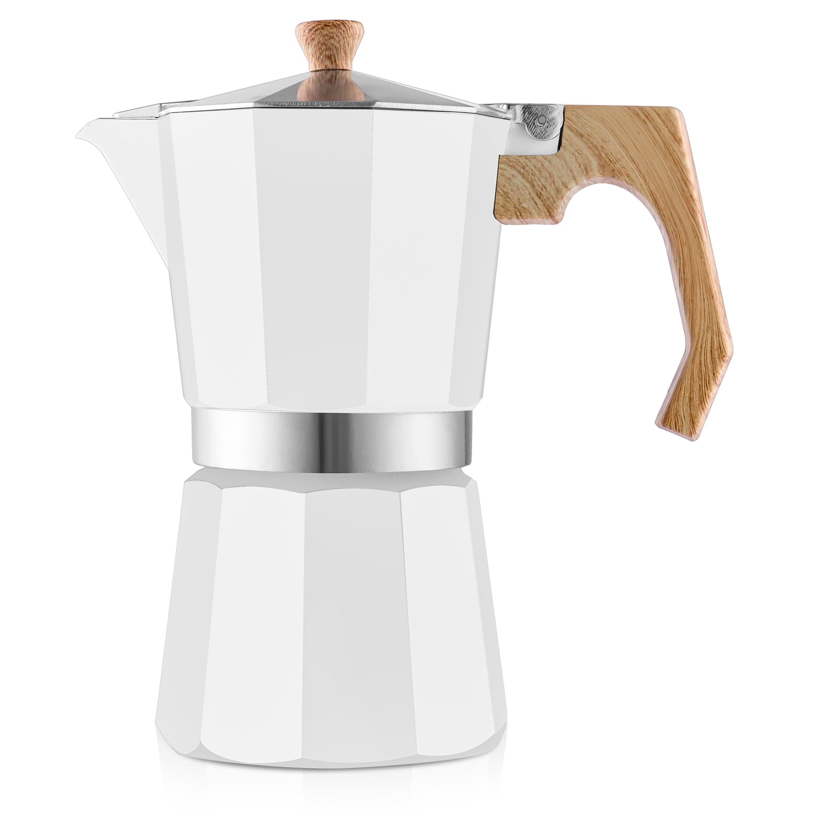 wedrink Stovetop Espresso Maker Aluminum Moka Pot 9 Espresso Cup-15.2OZ Cuban Coffee Maker Stove top Coffee Maker Moka Italian Espresso