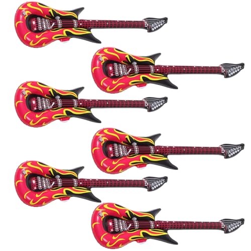 Guitarras inflables de PVC ideales para ambientar juegos de playa y piscina
