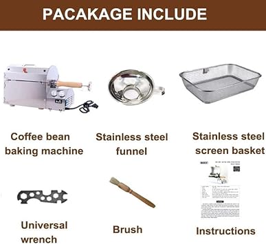 Automatic Coffee Roaster1200W, 500g Home Coffee Bean Baking Machine, Automatic Small Hot Air Coffee Roaster,Nut Peanut Cashew Chestnut Roasting