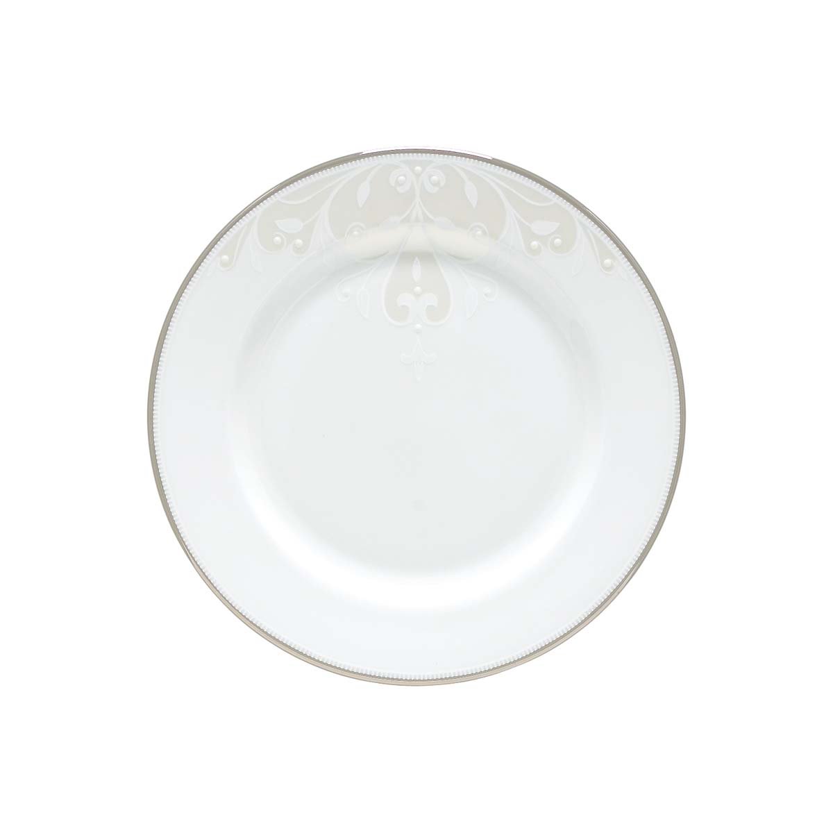 Lenox Opal Innocence Scroll Bread Plate, Butter, White, butter plate