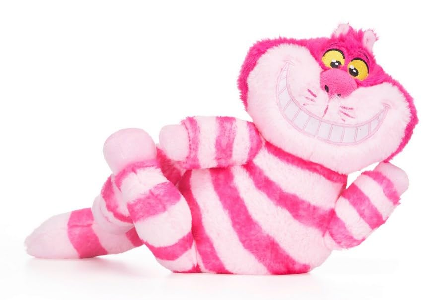 UKToyworld Smiling Cheshire Cat Soft Toy 10" Posing Cheshire Cat Plush