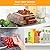 Stackable Refrigerator Organizer Large Bins, 6 Pack (3 Different Size) Clear Kitchen Organizer Container Bins with Handles for Pantry, Cabinets, Shelves, Drawer, Freezer, Fridge - Food Safe, BPA Free