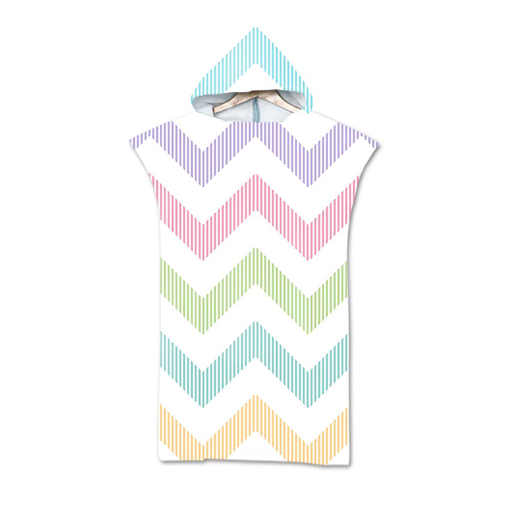 Treer Poncho Asciugamano con Cappuccio, Adulto Spiaggia Robe Microfibra Asciugatura Rapida Assorbente Telo da Bagno Copricostume Accappatoio per Mare Surf Nuoto Bagno (75X110cm,Blu Baseball