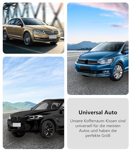 BARTSTR Kofferraumschutz Hund 200x110 cm, Universal für Kombi Kofferraum, Schutzmatte Wasserabweisend & Stoßstangenschutz, Plus Schultertasche