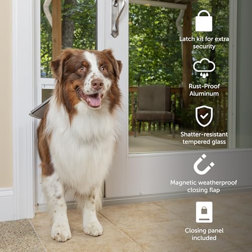 image for PetSafe Doggy Door for Sliding Glass Doors, Adjustable Height 91 7/16