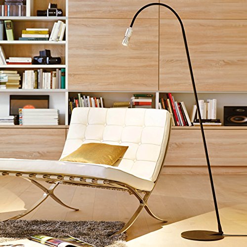 Preisvergleich Produktbild Oligo A Little Bit Stehleuchte LED, schwarz matt / Chrom