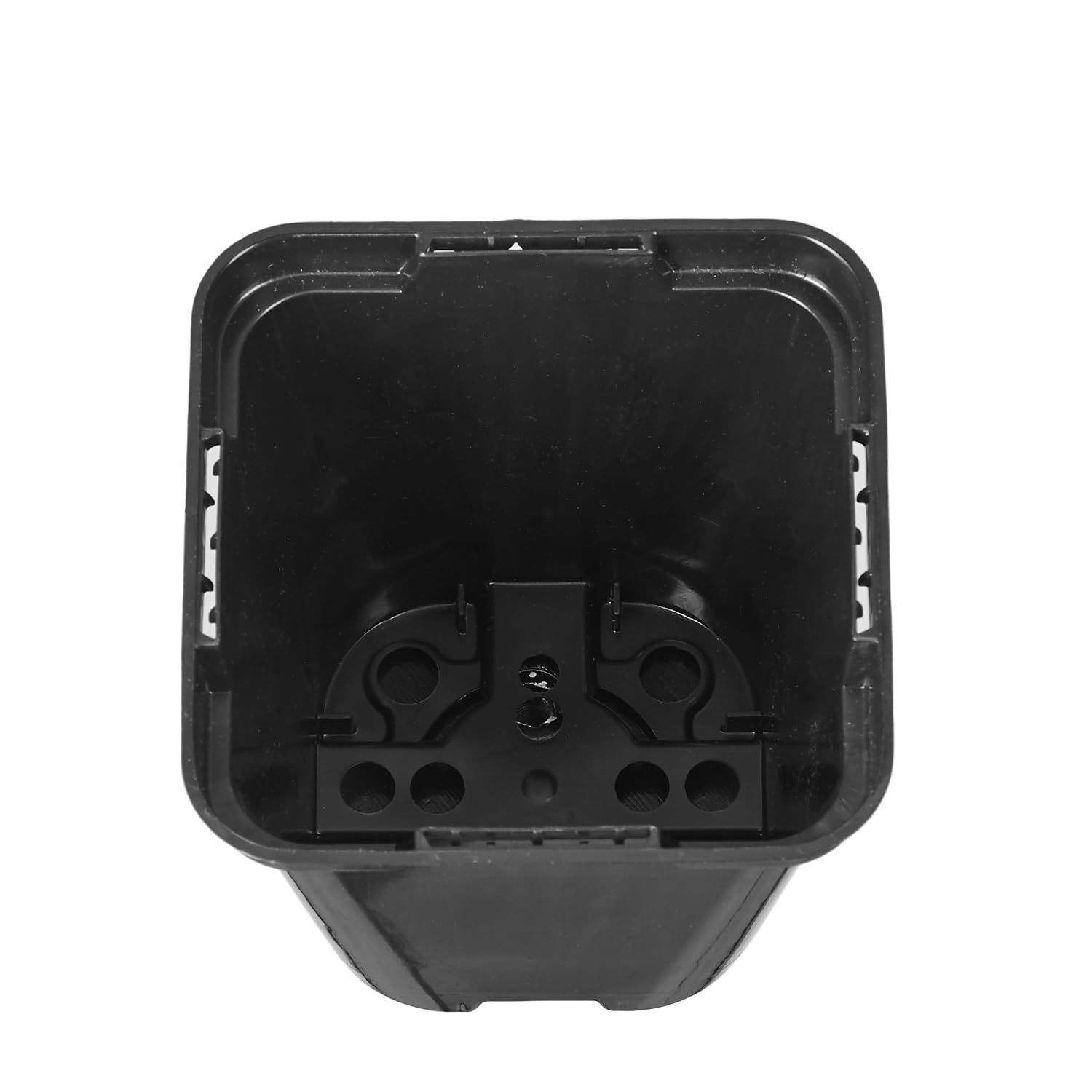 Tymar Lot de 50 pots de culture 16 x 16 cm - Pot de fleurs carré pour semis ou boutures - Plastique