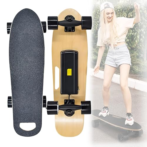 EpyGnom Longboard Eléctrico Todoterreno Patineta Eléctrica de Largo Alcance Adultos Adolescentes Principiantes Batería de 2000Mah Control Remoto 3 Velocidades Asa de Transporte Portátil
