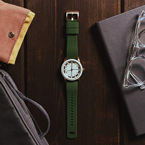 Image of BARTON Elite Silicone Watch Bands - Gold Buckle Quick Release