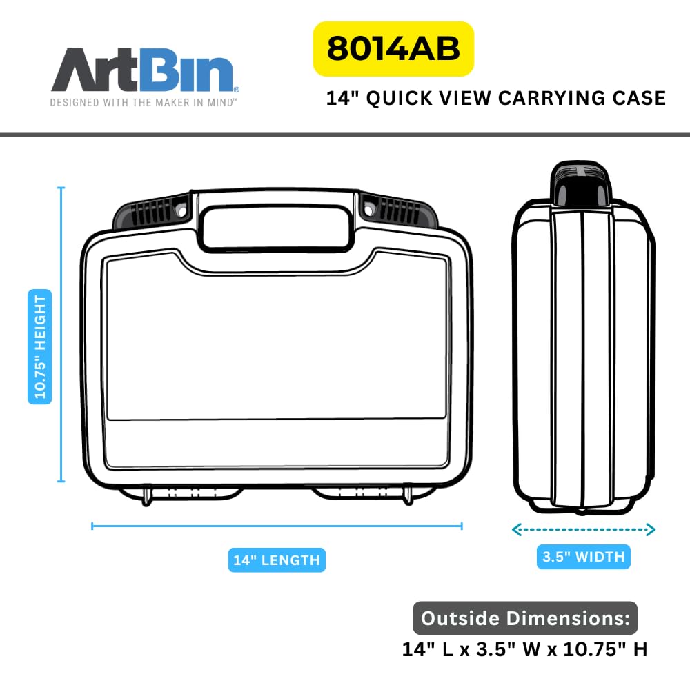Amazon.com: ArtBin 8014AB 14 Inch Quick View Carrying Case