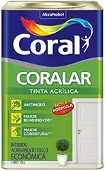 Tinta Acrílica Coralar, Gelo, 18 L, Coral