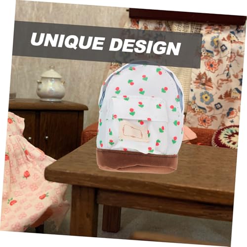 Toyvian 2 Stück Kleiner Puppenrucksack Mini-Rucksack Mini-Hauszubehör Mini-Hausbedarf Mini-Modell Mini-Puppenrucksack-Modell Mini- -Rucksack-Modell Miniatur-Rucksack-Modell