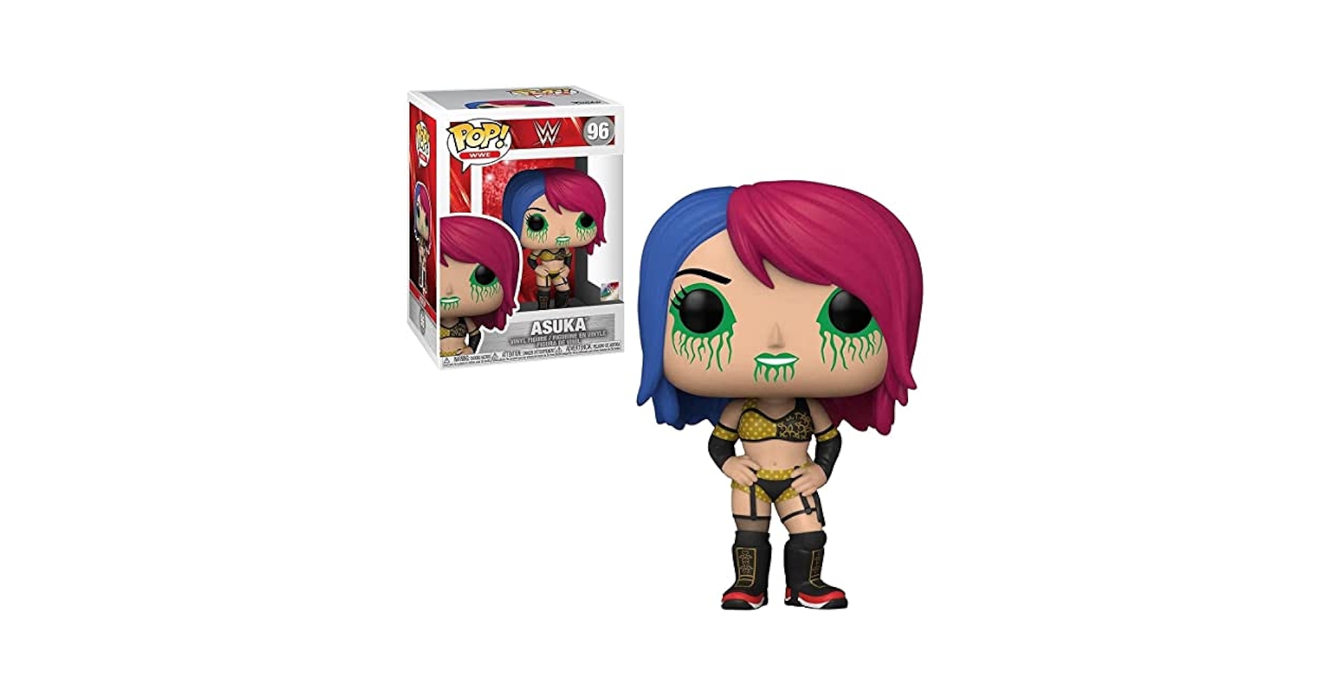 WWE FUNKO POP ASUKA 限定版 アスカ フィギュア Amazon.com: Funko Pop WWE: Asuka with White and Green Mask