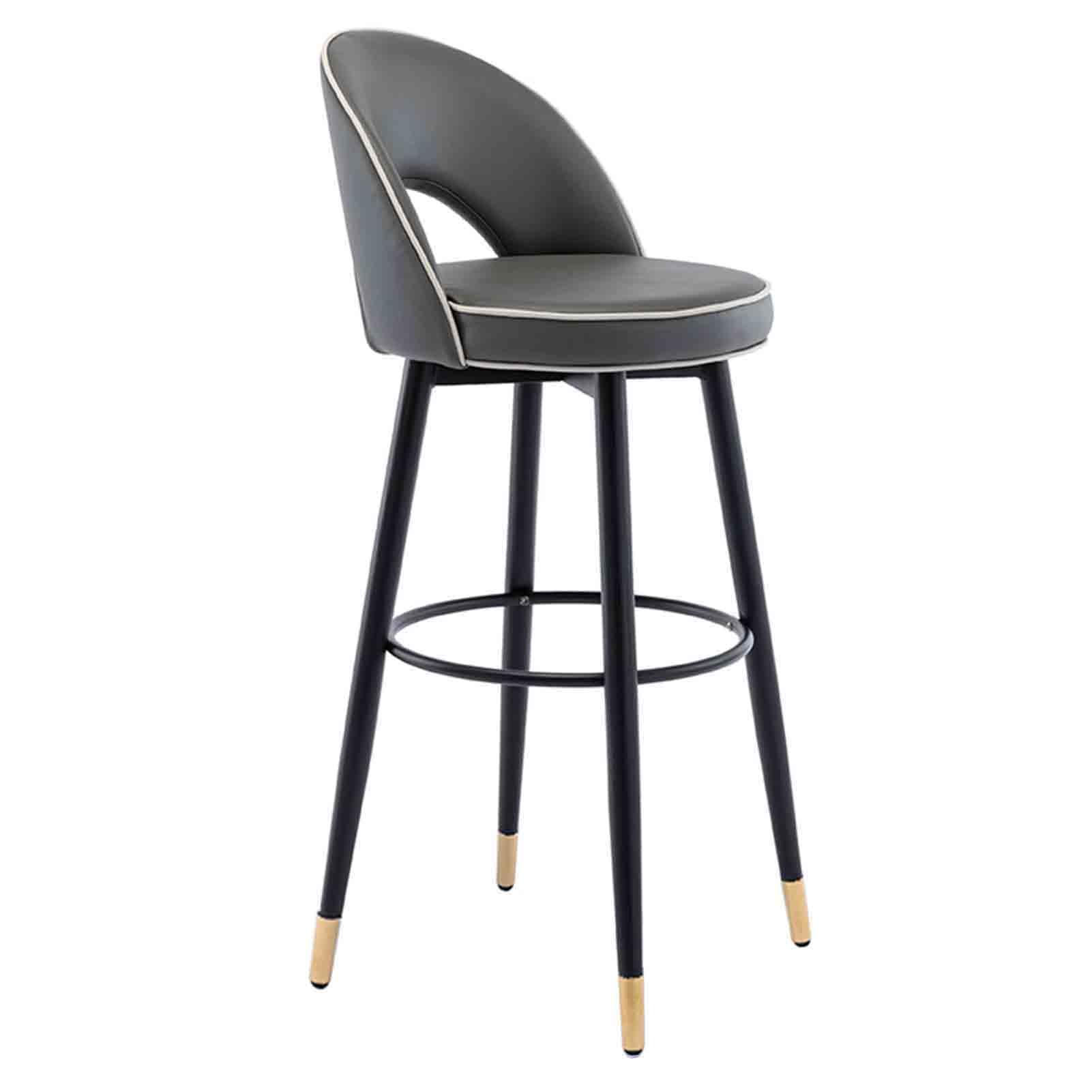 Tabouret de bar confortable avec repose-pieds pour soulager le mal de dos