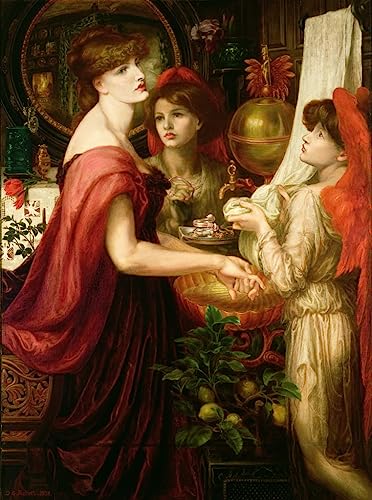 Toile murale abstraite Rossetti la main de Dante Gabriel pour habiller un grand mur vide