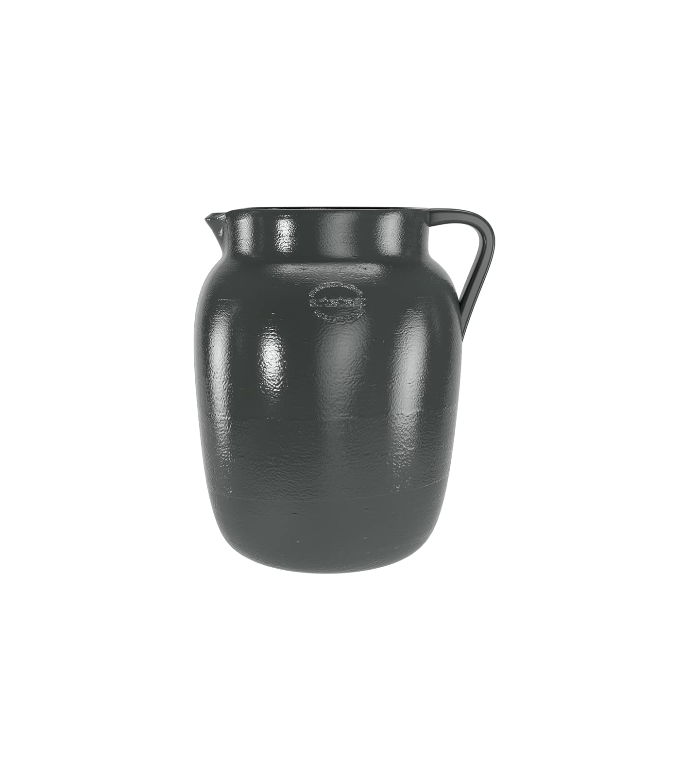 Artevasi Pichet Gaia, Décoration intérieure Traditionnelle, Décoration intérieure Faite à la Main, Vase à Fleurs décoratif, Céramique, Anthracite, 20cm de Haut