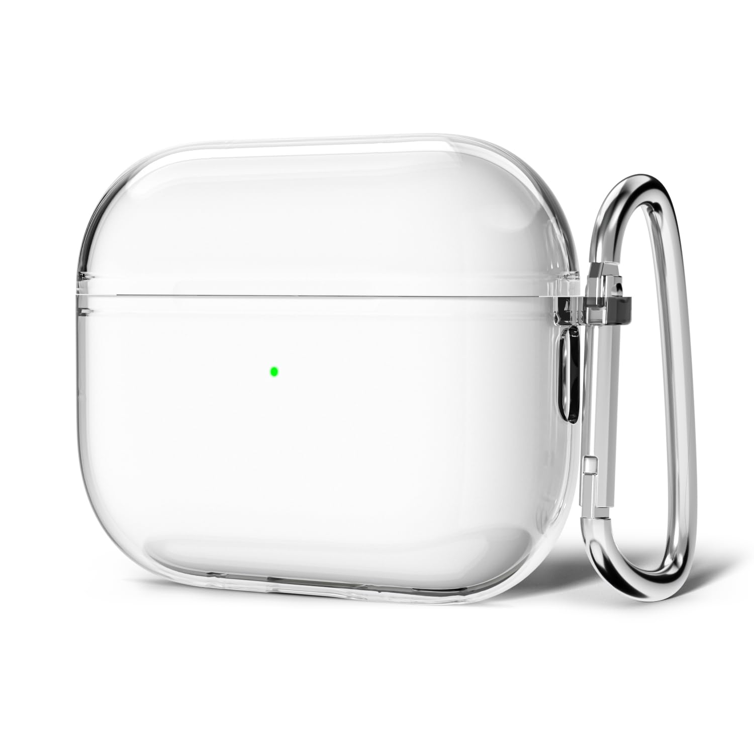 Svanove for Airpods 4 Case Clear Hard Plastic, Transparent Simple Cute Airpods 4th Generation Case with Keychain, Girly Y2k Aesthetic Trendy Airpods Cover Accessories for Women Girl, Pink — view 54