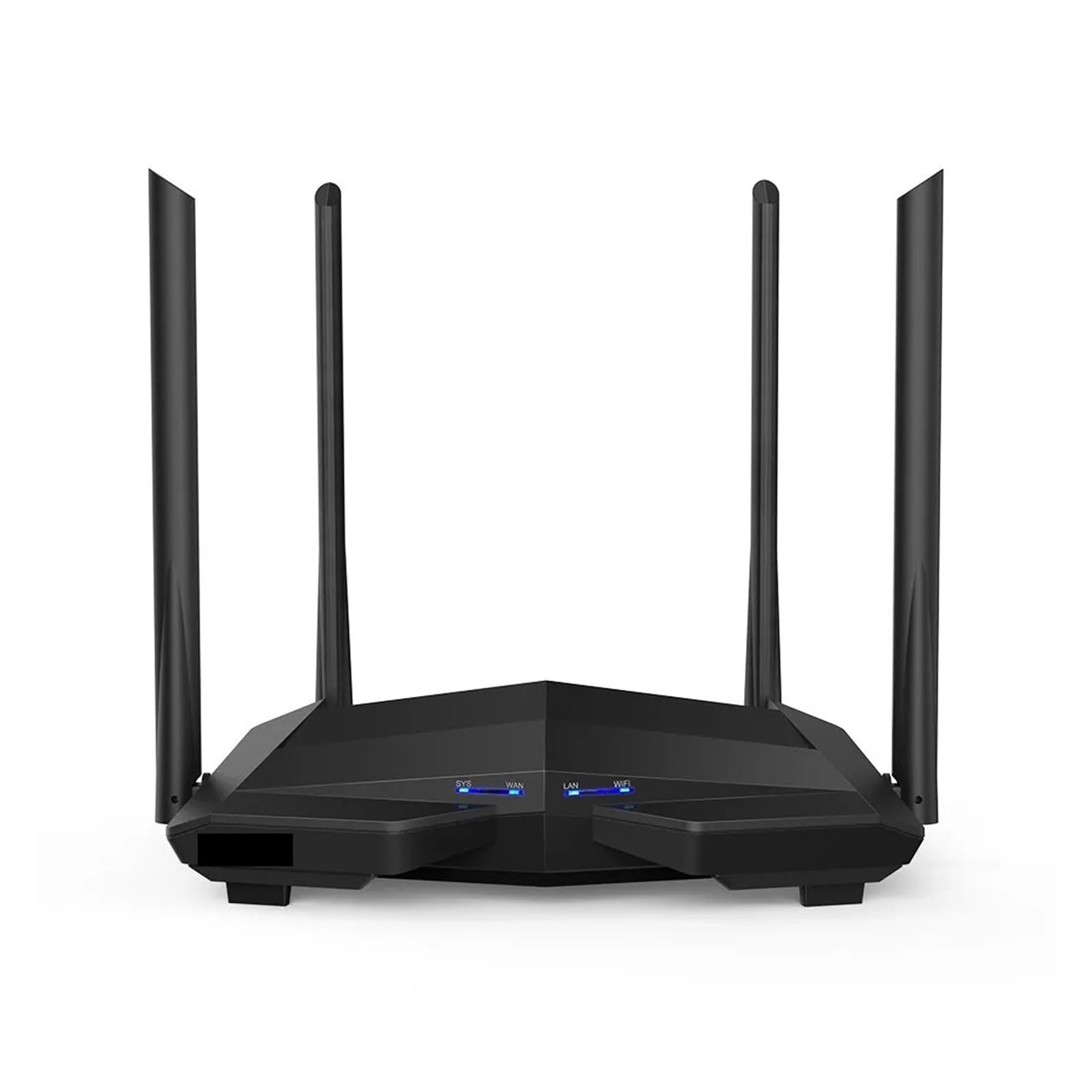 OSHZIKJII AC10 1200Mbps 4 full Gigabit Ethernet ports Dual Band 2.4G/5.0GHz 11AC Router Repeater 4 Antennas(A/-U plug)