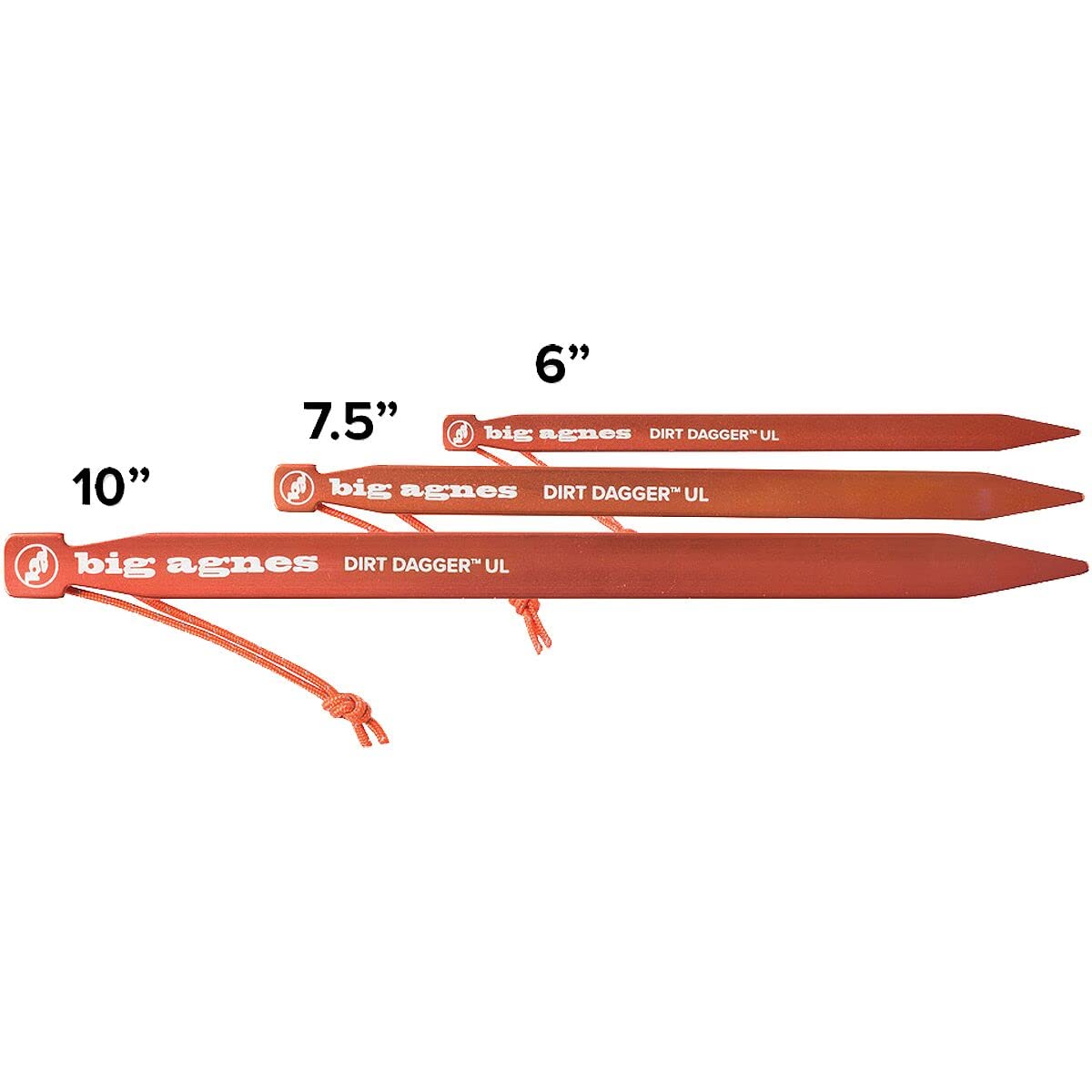 BIG AGNES Dirt Dagger UL Zelthering 19cm 6er-Pack